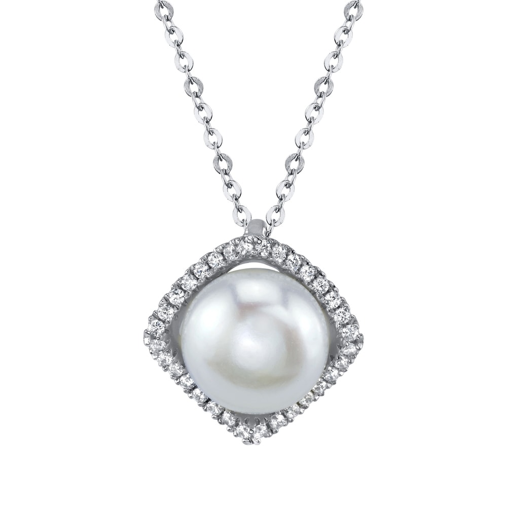 CS-DB Pendants Classic Style Pearl Chokers Silver Necklaces 